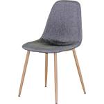 Bogdan Furniture Am Трапезен стол am-a-293b сив текстил/сонома крака