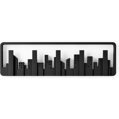 Umbra Черна пластмасова закачалка за стена Skyline - Umbra (318190-040)