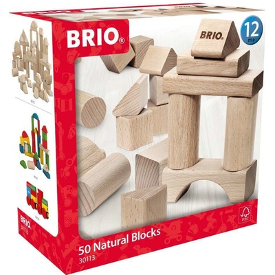 Brio Drevené kocky 50 ks