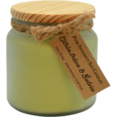 Pure Integrity Soy Candles CITRONOVÁ TRÁVA ŠALVĚJ 454 g