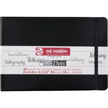 Talens Art Creation Sketchbook v pevnej väzbe bodkovanej stránky 80g 80 listov 21 x 29,7