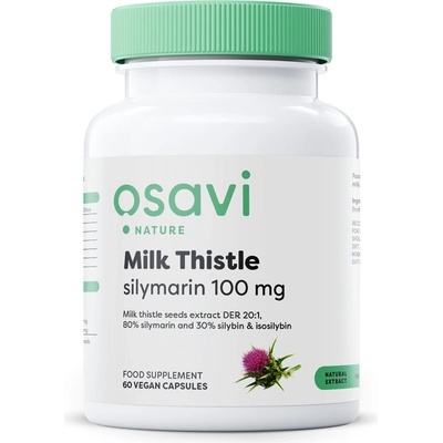 Osavi Milk Thistle Silymarin 100mg 60 vegan kapsúl