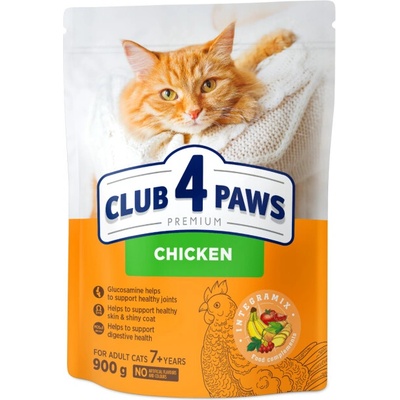 CLUB 4 PAWS Premium pre staršie mačky od 7 rokov 900 g