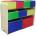 Ginger Home Органайзер-етажерка за играчки и книжки Ginger Home - Colors, 3 нива (JWTR-3090)