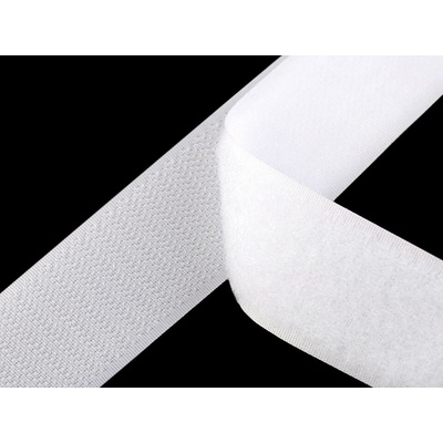 Suchý zip háček + plyš šíře 38 mm Varianta: 1 bílá, Balení: 1 m