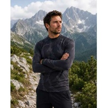 Timberstone Thermal LS Shirt čierna sivá viacfarebné