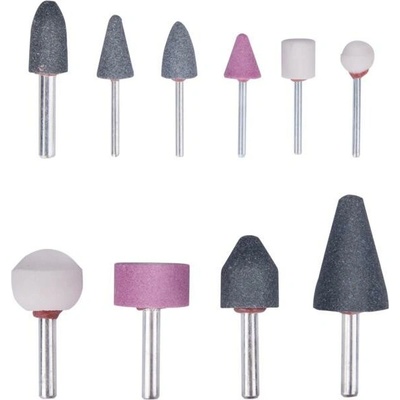 EXTOL Brusky rotační, sada 10ks, stopka 3 a 6 mm 1822