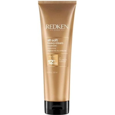 Redken All Soft Heavy Cream Treatment подхранваща маска предпазваща косата от накъсване за суха и чуплива коса 250 ml за жени