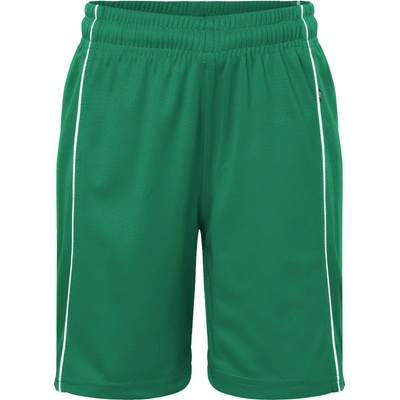 James & Nicholson kraťasy Basic JN 387K týmové dětské COT02387K84400-green/white