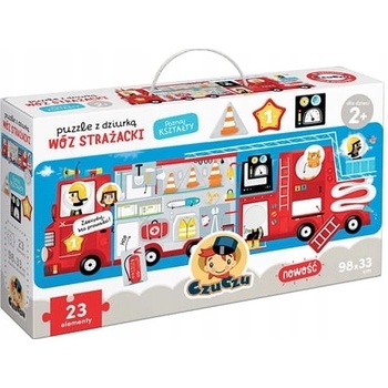 Puzzle s otvorem Hasičské auto 23 dílků
