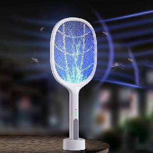  Електрическа хилка против комари 2в1 - Мухобойка и лампа за насекоми, 3000V, USB, 600mAh (AK-300)