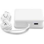 LMP Захранване за ел. мрежа с вграден USB-C кабел за зареждане на компютри с USB-C порт и допълнителен USB изход за зареждане на мобилни устройства - LMP USB-C Power Adapter 61W (17194)