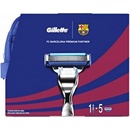 Gillette Mach3 FC Barcelona Holicí strojek Mach3 + náhradní hlavice Gillette Mach3 5 ks + Zklidňující gel na holení Mach3 Extra Comfort Shave Gel 75 ml dárková sada