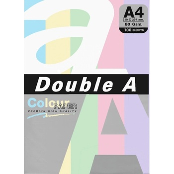 Image 1 of Double A Цветна хартия Double A асорти 5 цвята , A4, 100л, Rainbow пастел