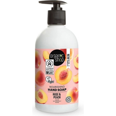 Organic Shop tekuté mýdlo na ruce Broskev 500 ml