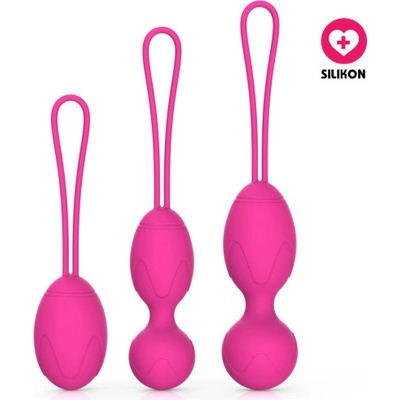 VšeNaSex.cz Silikonové venušiny kuličky Sheila Balls Kit růžové
