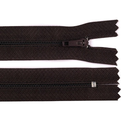 Stoklasa Spirálový zip No 3 délka 25 cm pinlock Balení: 1 ks, Varianta: 304 hnědá čokoládová 304 hnědá čokoládová