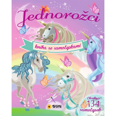 Jednorožci kniha se 134 samolepkami