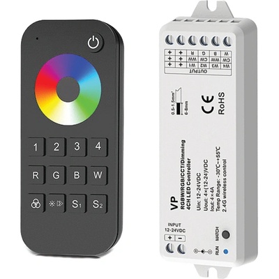 ELMARK Rt4+vp 4 КАНАЛЕН КОНТРОЛЕР С ДИСТ. 16А, К-Т (195136)