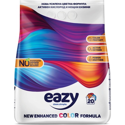 Eazy Сух прах за пране 1.4кг 20пр - За цветно (3108)