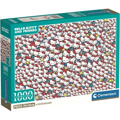 Clementoni Пъзел Clementoni от 1000 части - Хелоу Кити (37119)