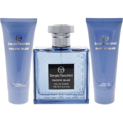 Sergio Tacchini Pacific Blue Gift Set EDT 100 ml + Shower Gel 100 ml + Aftershave Balm 100 ml за мъже