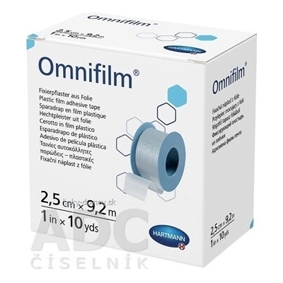 Omnifilm fixačná náplasť z transparentnej fólie na cievke 2,5 cm x 9,2 m 1 ks