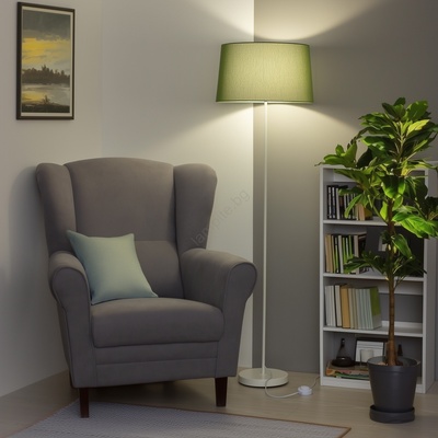 Brilagi - LED подова лампа CERIA 1xE27/40W/230V диам. 45 см зелена/бяла (BG2939)