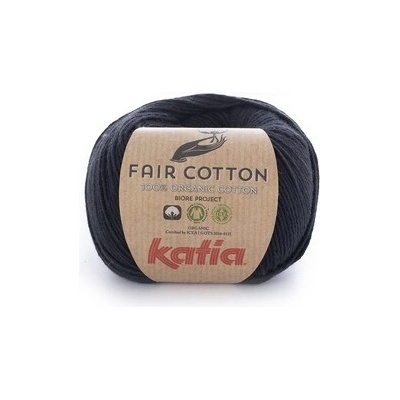 FAIR COTTON Katia Farby FAIR COTTON: 02 čierna