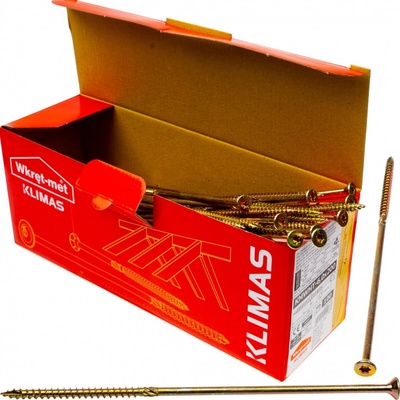 Klimas Wkret-Met TX 6x200mm - 100 ks - Skrutky / Vruty do dreva so zapustenou hlavou, WKCS