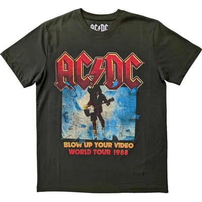 AC/DC tričko Blow Up Your Video zelené