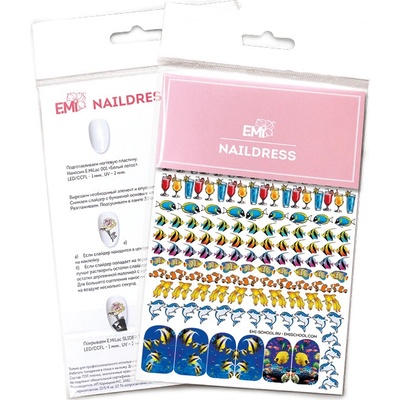 E.Mi Vodolepka Naildress Slider Design 9 Fish