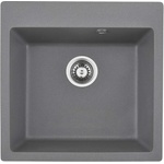 Inter Ceramic Гранитна кухненска мивка 5050 СИВА (5050gray) Мивка за вграждане