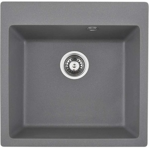 Inter Ceramic Гранитна кухненска мивка 5050 СИВА (5050gray) Мивка за вграждане