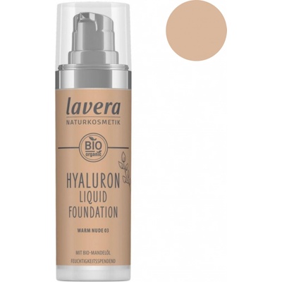 lavera Lehký tekutý make-up s kyselinou hyaluronovou 03 Warm Nude 30 ml