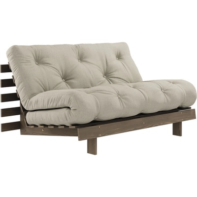 Karup Design Сиво-бежов ленен разтегателен диван 140 cm Roots Carob - Karup Design (123106914140)