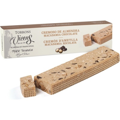 Torrons Vicens Krémový nugát s makadamovými ořechy a čokoládou 300 g