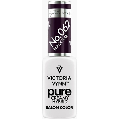 VICTORIA VYNN Hybridní gel lak PURE CREAMY HYBRID 062 Black Tulip 8 ml