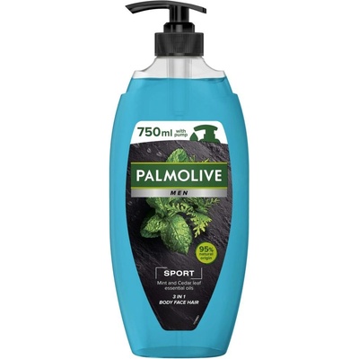 Palmolive Men Pumpa Sport Sprchový gél 3 v 1 pre mužov 750 ml