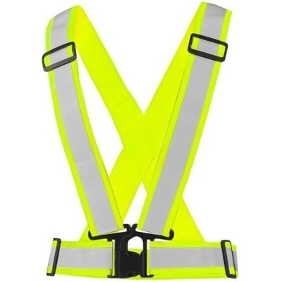 Canis Cxs reflexní elastický KŘÍŽ CROSS BELT Žlutá