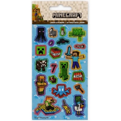 Minecraft nálepky trblietavé
