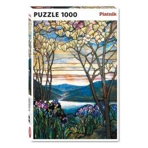 Piatnik Puzzles - 1000 Tiffany, Magnolias and Irises PIATNIK