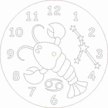 Radost v písku 2509 Maľovanie pieskom Rak