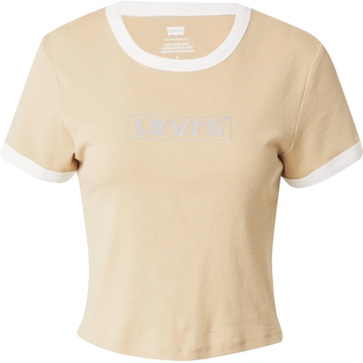 Levi's Тениска 'Graphic Mini Ringer' бежово, размер L