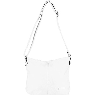 VIOLET dámska crossbody koženková kabelka Biela