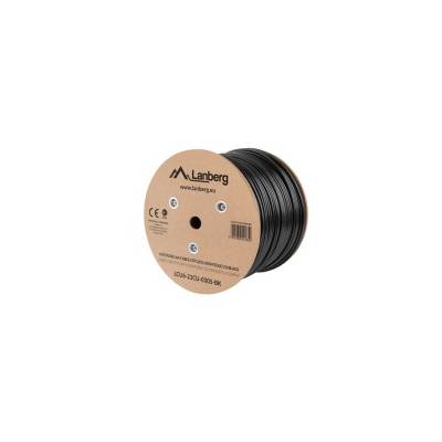 Кабел/преходник Lanberg LAN cable CAT. 6 UTP 305m solid outdoor CU (LCU6-21CU-0305-BK)