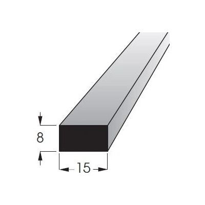 Hranolek 15x8mm, délka 100cm