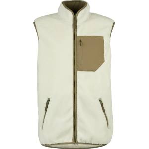 Stoic Мъжки поларен елек Stoic MerinoHighPile357 VallsboSt. Vest Fleece vest - Birch White / Olive Green (032-1364-0311)