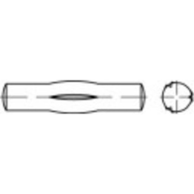 TOOLCRAFT 136441 částečně rýhovaný válcový kolík (Ø x d) 4 mm x 16 mm ocel 100 ks