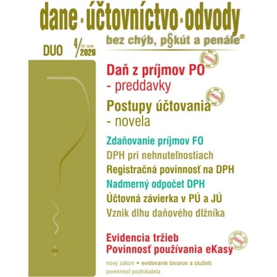 DUO č. 4 / 2026 - Daňové priznania, vysporiadanie daňových povinností
